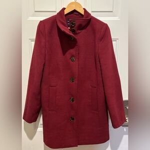 Lands' End Women's Burgundy Coat